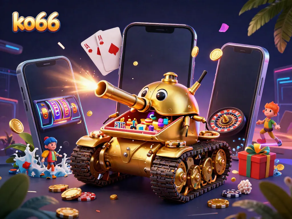 Engage with ko66 at a miniature casino within a golden beetle tank, bursting with excitement.