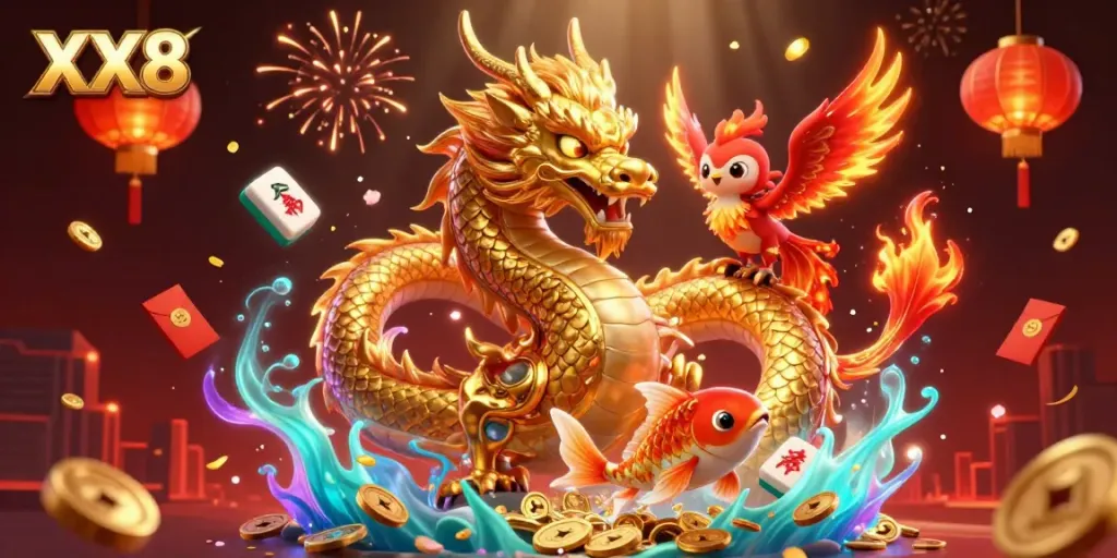 Experience the excitement of XX8 with a vibrant casino-themed illustration featuring dynamic characters and elements.