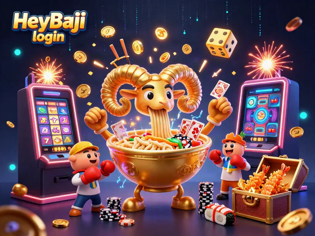 Experience the exhilarating HeyBaji login with vibrant characters and fantastic casino elements.