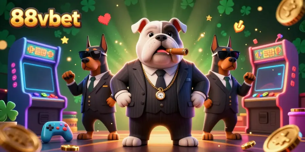 Experience the thrilling atmosphere of 88vbet with mafia characters and casino games.
